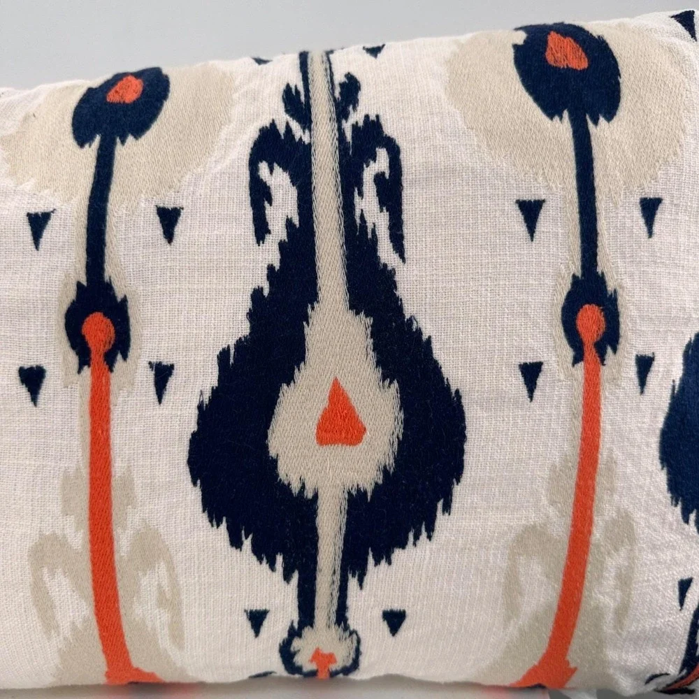 Devi‎ Designs Santorini Emb Ikat Decorative Pillow 14x23 Southwestern Bohemian